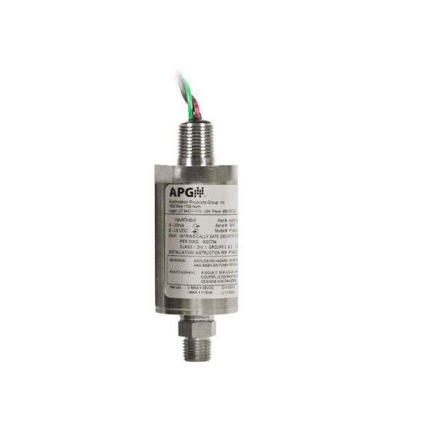 Apg Explosion Proof Pressure Transmitter, Range 0-15 PSIA PT-405-L1-15-PSI-A-E60-5-P0-N12-M1-S10-B0 - main